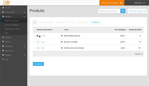 gestion produit